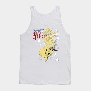 Haunted New Jersey Map Tank Top